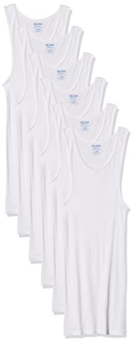 Gildan Platinum Men's A-Shirts - White (6-pack)