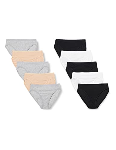 Amazon Essentials Women's Cotton High Leg Brief Underwear Pack