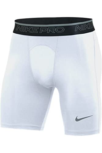 Nike Men's PRO Training Compression Short (White, XL)