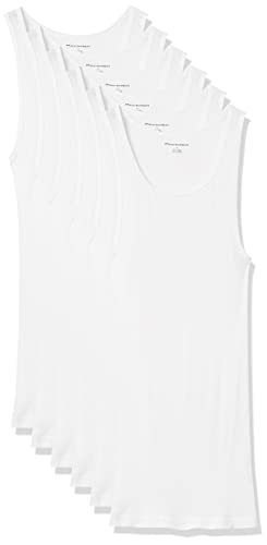 Men's Tank Undershirts, Pack of 6, White, XX-Large