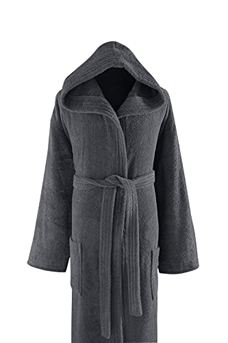 Classic Turkish Towels Unisex Premium Cotton Hooded Bathrobe