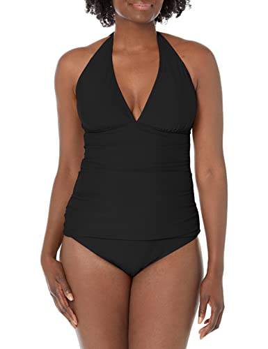 Holipick Women Black Tankini Two Piece Swimsuit