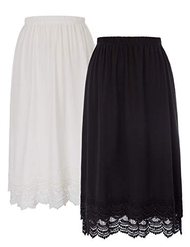 Skirt Extender with Lace or Ruffle Trim