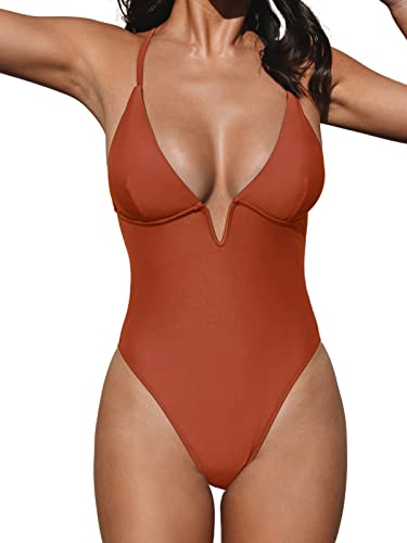 CUPSHE Women Swimsuit - Red