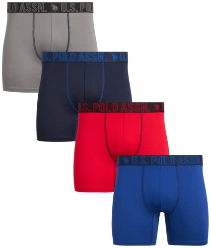 U.S. Polo Assn. Men's Ultra Soft Boxer Briefs (4 Pack)