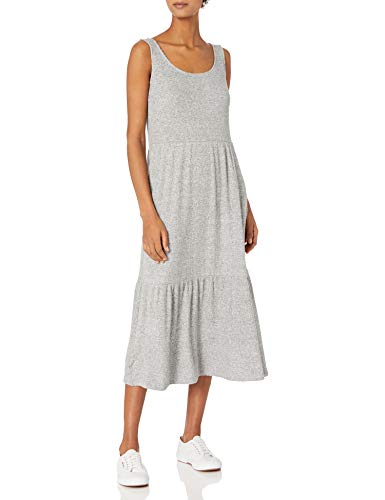 Amazon Essentials Women's Cozy Knit Rib Sleeveless Maxi Dress