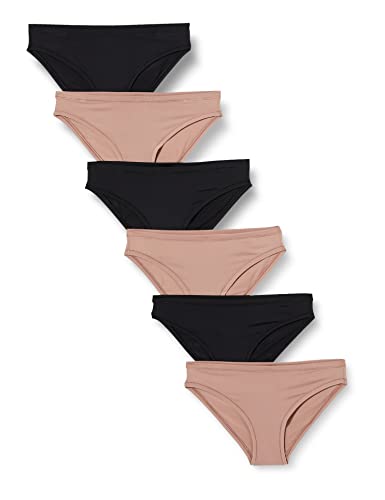 Amazon Essentials Women's Cheeky Brazilian Underwear, Pack of 6