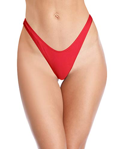SHEKINI Women's Thong Bikini Bottom