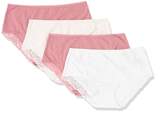 Amazon Essentials Cotton and Lace Midi Brief Underwear