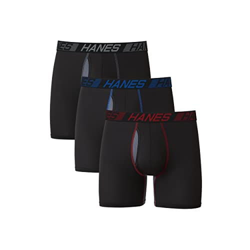 Hanes Men's X-Temp Pouch Boxer Brief - Anti-Chafing, Moisture-Wicking Underwear