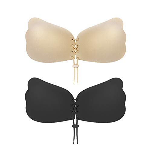 Strapless Backless Adhesive Invisible Push-up Bra