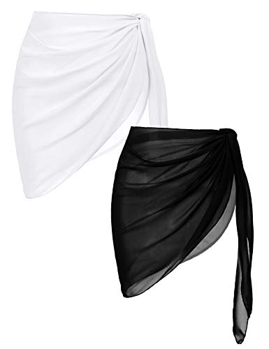 Ekouaer Womens Apparel, Chiffon Bikini Wrap Skirt