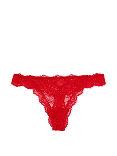 Lace Thong Panty, Red (S)