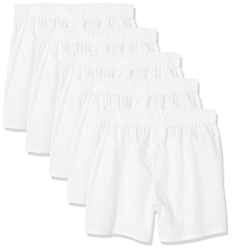 Amazon Essentials Men's Cotton Boxer Shorts (Pack of 5)