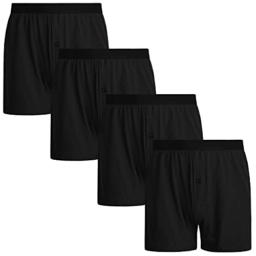 INNERSY Men's Cotton Knit Boxer Shorts
