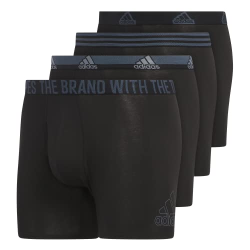 adidas Men's Stretch Boxer Briefs (4-Pack), X-Large - Comfortable and Supportive Underwear