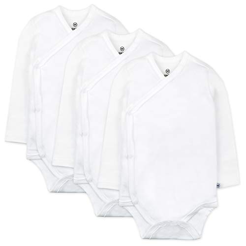 HonestBaby Organic Cotton Long Sleeve Side-snap Kimono Bodysuits and Toddler T Shirt Set