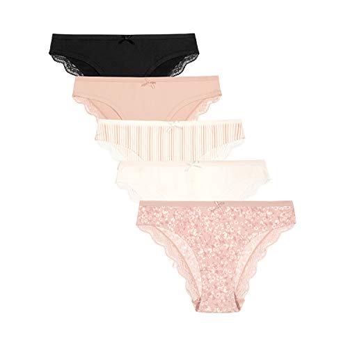Jessica Simpson Women's Underwear - 5 Pack Seamless Bikini Briefs