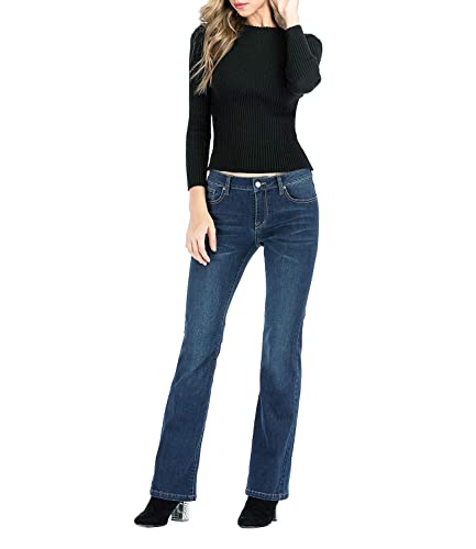 MetHera Women's Bootcut Flare Denim Jeans