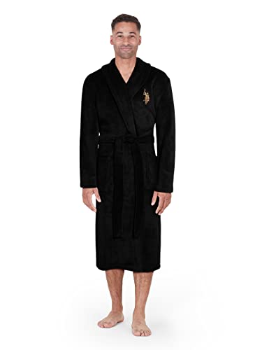 U.S. Polo Assn. Men's Bathrobe - Plush Fleece Robe