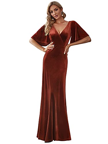Elegant Retro Velvet Maxi Dress - Ever-Pretty Women's Formal Dress