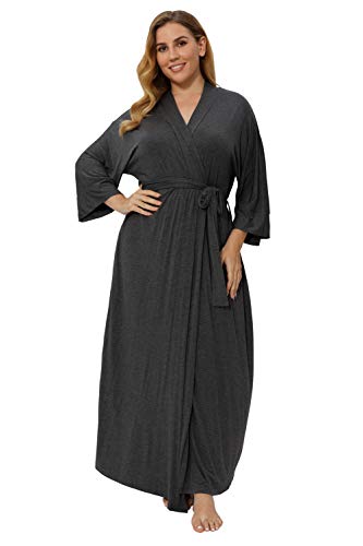 Super Shopping-zone Women's Plus Size Long Robes Kimonos