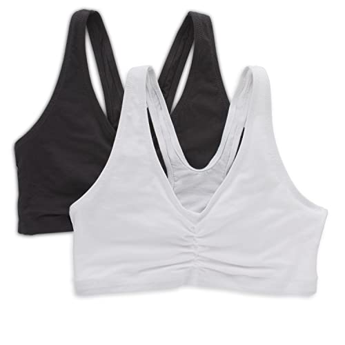 Hanes Women's Stretch Cotton Sports Bras - 2 Pack