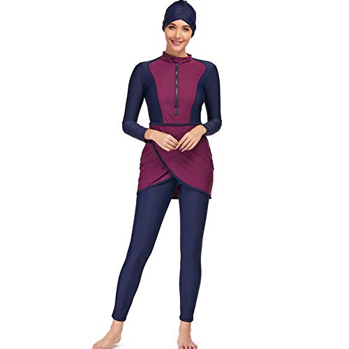 YONGSEN 2022 Modest Color Women Swimsuit with Hijab