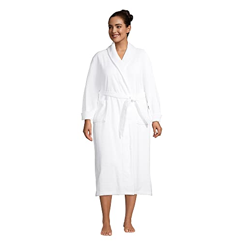 Lands' End Women's Cotton Spa Bath Robe