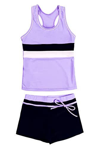 PROALLO Girls' Purple Swimwear