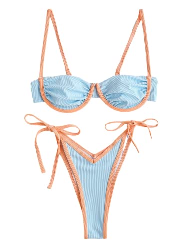 ZAFUL Women's Underwire Bikini Set