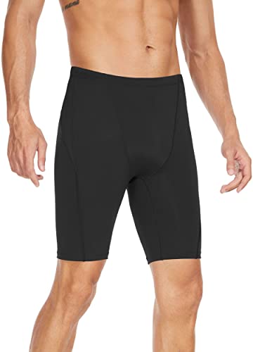 Fiteng Men's Swim Jammers - Athletic Training Endurance Swimsuits Racing Competition Swimwear