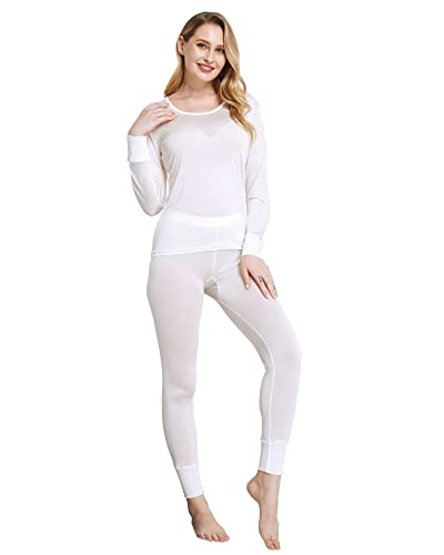 Viamulion Womens Silk Thermal Underwear Pants