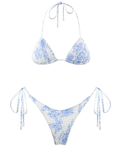 VOLAFA Triangle Bikini Swimsuit Set