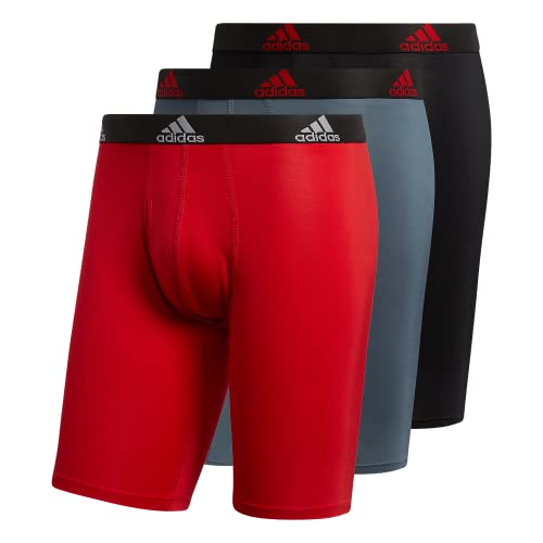 adidas Performance Long Boxer Brief Underwear (3-Pack)