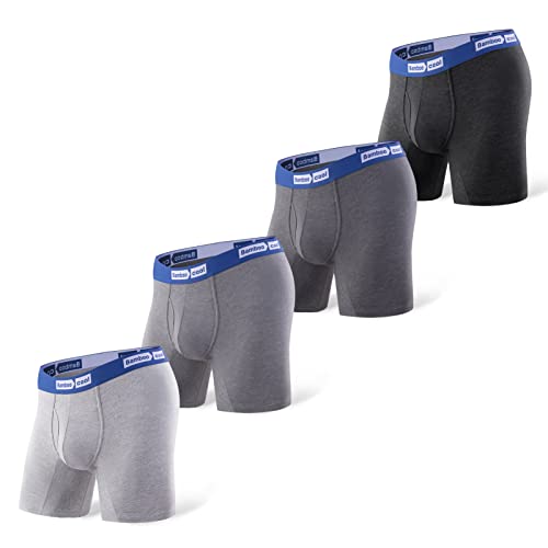 BAMBOO COOL Soft Breathable Boxer Briefs for Men (4 Pack)