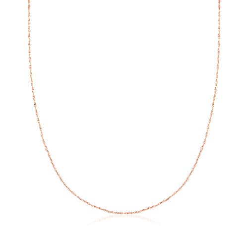 Rose Gold Rope-Chain Necklace