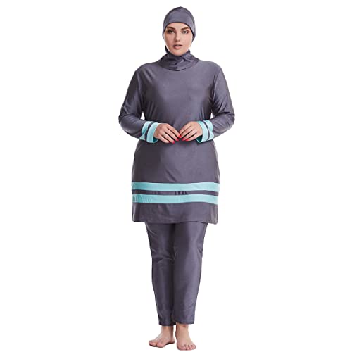 Modest Islamic Women's Swimwear: Plus Size Full Coverage Burkini
