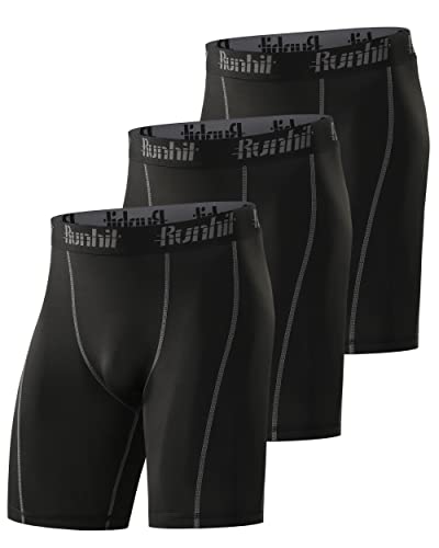 Runhit Men's Compression Shorts 3-Pack