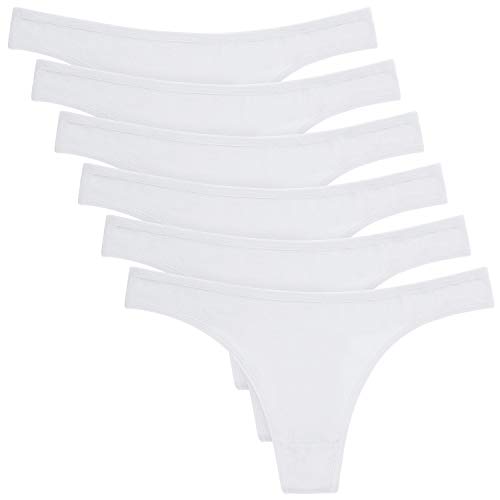 ANZERMIX Women's Breathable Cotton Thong Panties