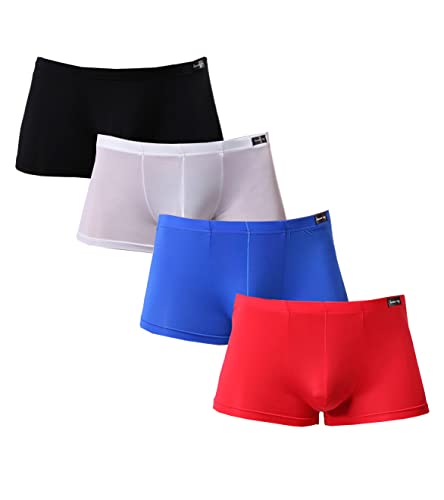 Silky Boxer Briefs Short Leg Underwear - Comfortable and Smooth