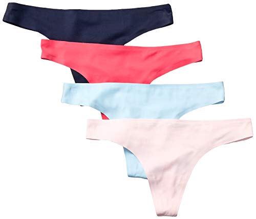 Amazon Essentials Women's Seamless Thong Underwear, Pack of 4