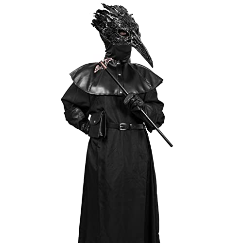 ILOVEMASKS Plague Doctor Costume Set