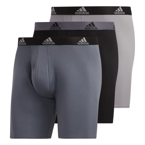 adidas Men's Long Boxer Brief Underwear (3-Pack)