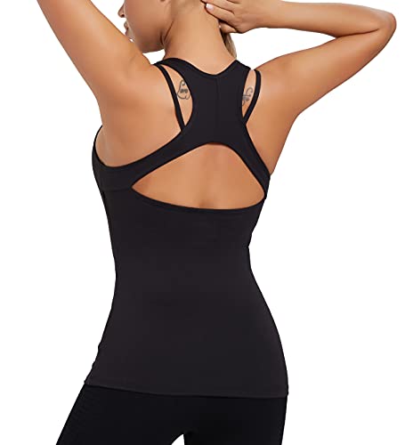 Compression Tank Tops with Built-in Bra