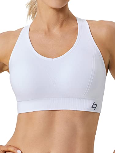 FITTIN Racerback Sports Bras - Padded Seamless High Impact Support