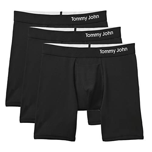 Tommy John Men's Cool Cotton Mid Length Boxer Briefs