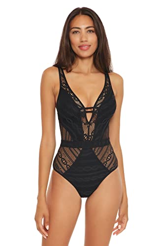 Becca Show & Tell Plunge One Piece Swimsuit