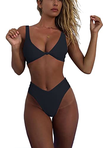 geluboao Womens Black Bikini Set