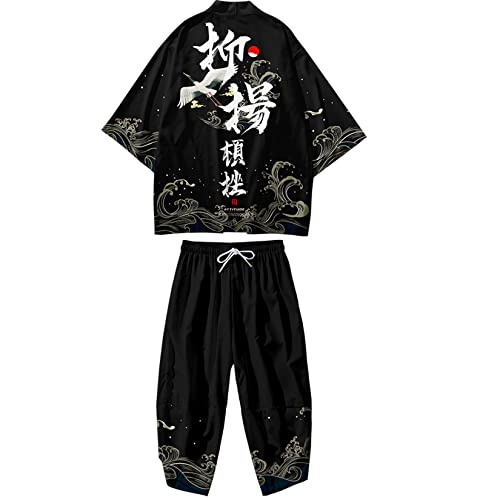 Men's Kimono Cardigan Suit